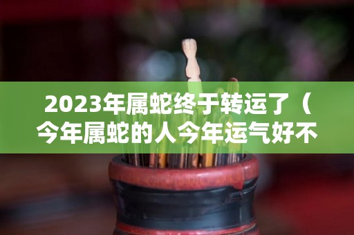 2023年属蛇终于转运了（今年属蛇的人今年运气好不好）