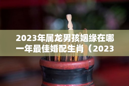 2023年属龙男孩姻缘在哪一年最佳婚配生肖（2023年属龙人的全年运势）