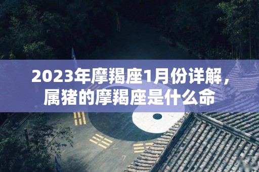 2023年摩羯座1月份详解，属猪的摩羯座是什么命