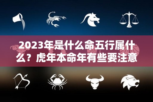 2023年是什么命五行属什么？虎年本命年有些要注意的（2023年是什么命 五行属什么）