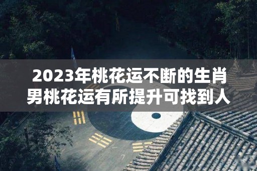 2023年桃花运不断的生肖男桃花运有所提升可找到人生伴侣（23岁桃花运）