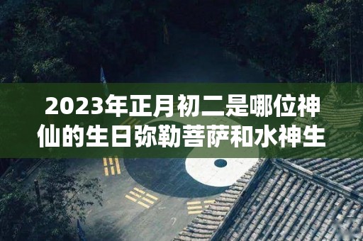2023年正月初二是哪位神仙的生日弥勒菩萨和水神生日（2023年正月初八是几月几号）