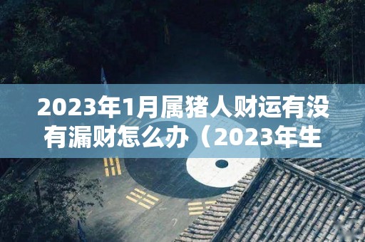 2023年1月属猪人财运有没有漏财怎么办（2023年生肖猪）
