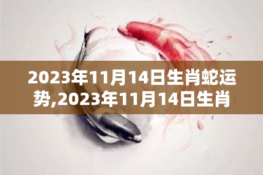 2023年11月14日生肖蛇运势,2023年11月14日生肖蛇整体运势