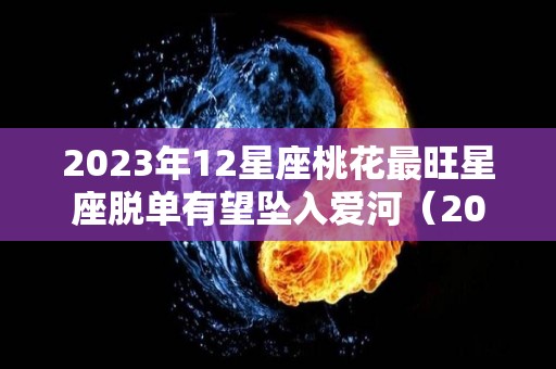 2023年12星座桃花最旺星座脱单有望坠入爱河（2023年12星座每月运势）