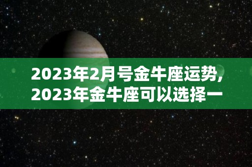 2023年2月号金牛座运势,2023年金牛座可以选择一个学习的伴侣作为学习首选