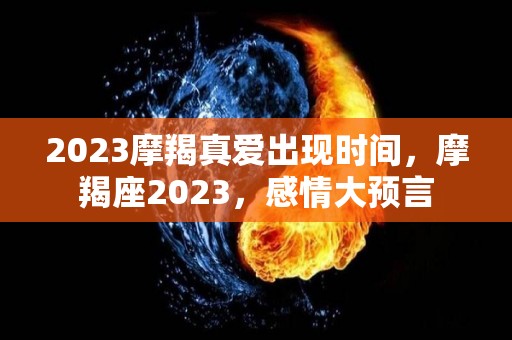 2023摩羯真爱出现时间，摩羯座2023，感情大预言