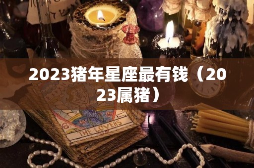 2023猪年星座最有钱（2023属猪）