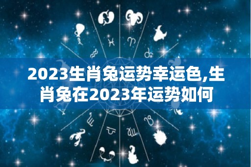 2023生肖兔运势幸运色,生肖兔在2023年运势如何