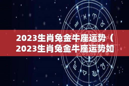 2023生肖兔金牛座运势（2023生肖兔金牛座运势如何）