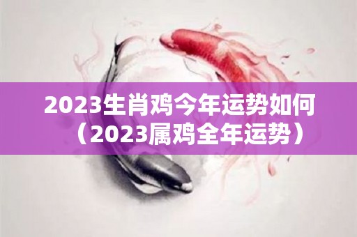 2023生肖鸡今年运势如何（2023属鸡全年运势）