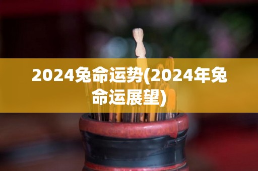 2024兔命运势(2024年兔命运展望)