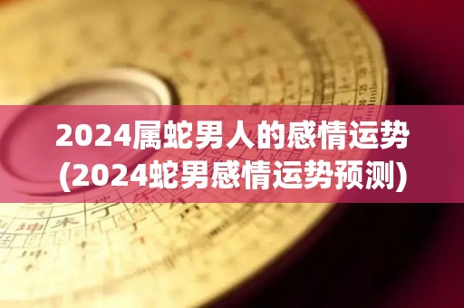 2024属蛇男人的感情运势(2024蛇男感情运势预测)