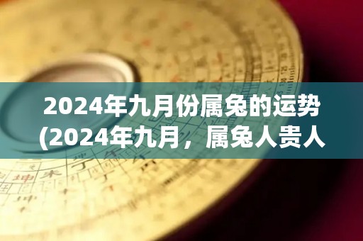 2024年九月份属兔的运势(2024年九月，属兔人贵人帮助，事业顺利，财运亨通)