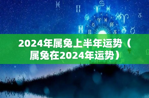 2024年属兔上半年运势（属兔在2024年运势）