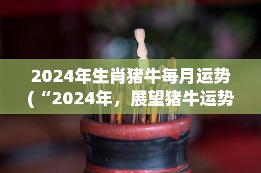 2024年生肖猪牛每月运势(“2024年，展望猪牛运势”)