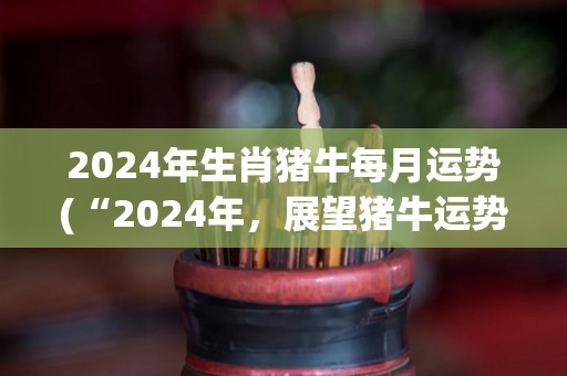 2024年生肖猪牛每月运势(“2024年，展望猪牛运势”)