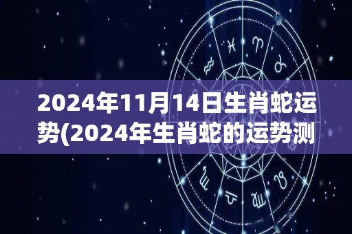 2024年11月14日生肖蛇运势(2024年生肖蛇的运势测算)