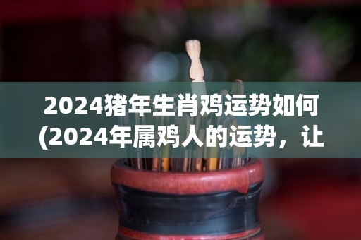2024猪年生肖鸡运势如何(2024年属鸡人的运势，让你满载而归！)