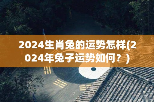 2024生肖兔的运势怎样(2024年兔子运势如何？)