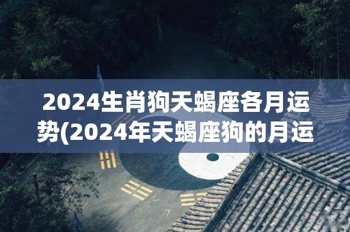 2024生肖狗天蝎座各月运势(2024年天蝎座狗的月运势预测)