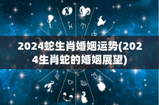 2024蛇生肖婚姻运势(2024生肖蛇的婚姻展望)