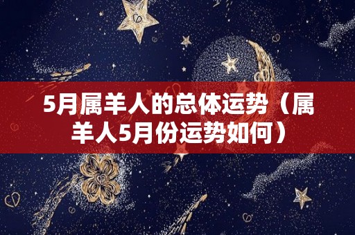 5月属羊人的总体运势（属羊人5月份运势如何）