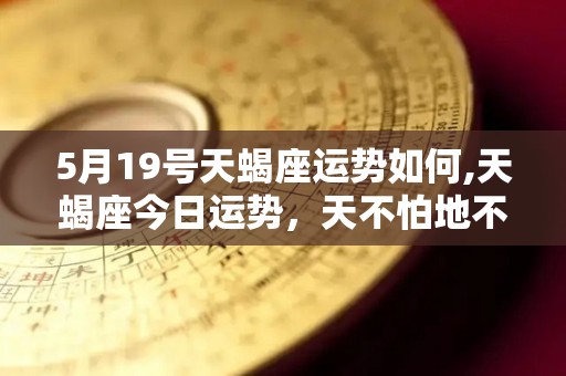 5月19号天蝎座运势如何,天蝎座今日运势，天不怕地不怕