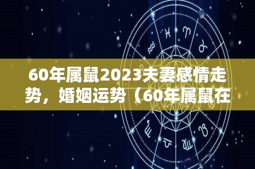 60年属鼠2023夫妻感情走势，婚姻运势（60年属鼠在2020年运程）