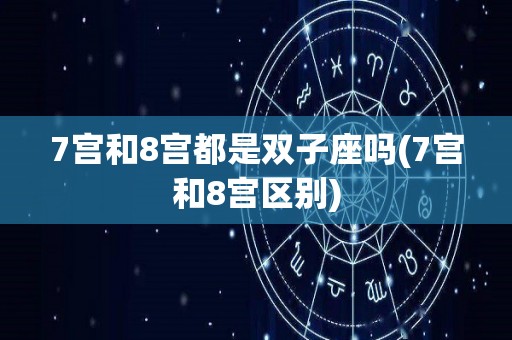 7宫和8宫都是双子座吗(7宫和8宫区别)