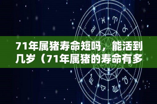 71年属猪寿命短吗，能活到几岁（71年属猪的寿命有多大95）