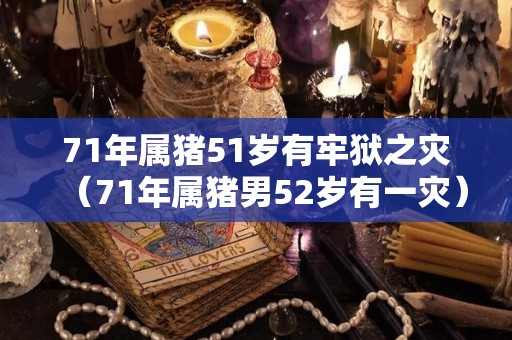 71年属猪51岁有牢狱之灾（71年属猪男52岁有一灾）