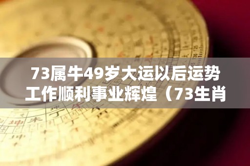 73属牛49岁大运以后运势工作顺利事业辉煌（73生肖牛48岁大运）