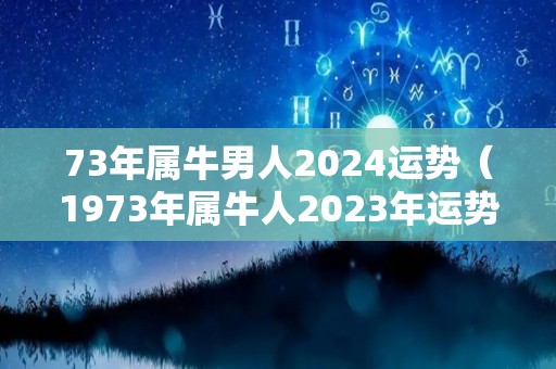 73年属牛男人2024运势（1973年属牛人2023年运势运程男）