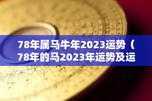78年属马牛年2023运势（78年的马2023年运势及运程）