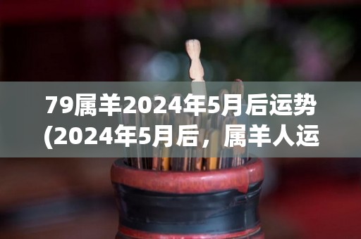 79属羊2024年5月后运势(2024年5月后，属羊人运势如何？——解读属羊人2024年后的运势)