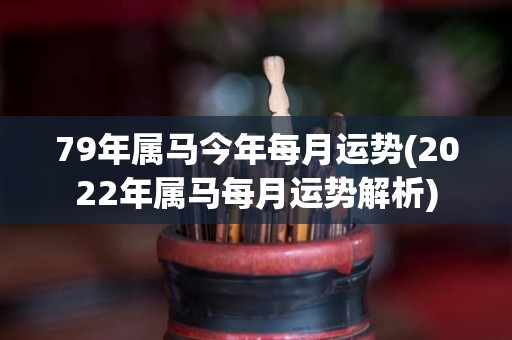 79年属马今年每月运势(2022年属马每月运势解析)