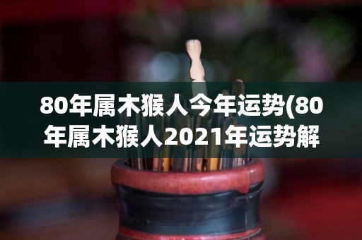 80年属木猴人今年运势(80年属木猴人2021年运势解析)