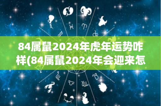 84属鼠2024年虎年运势咋样(84属鼠2024年会迎来怎样的运势呢？)