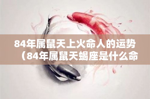 84年属鼠天上火命人的运势（84年属鼠天蝎座是什么命）