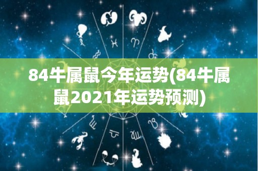 84牛属鼠今年运势(84牛属鼠2021年运势预测)