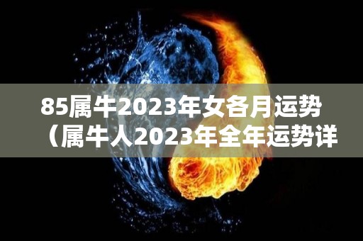85属牛2023年女各月运势（属牛人2023年全年运势详解1985女）
