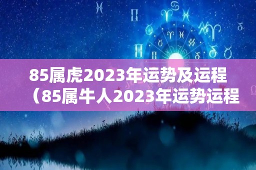 85属虎2023年运势及运程（85属牛人2023年运势运程）