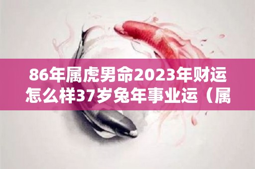 86年属虎男命2023年财运怎么样37岁兔年事业运（属虎1986年男性2023年）