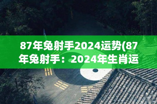 87年兔射手2024运势(87年兔射手：2024年生肖运势解析)