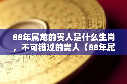 88年属龙的贵人是什么生肖，不可错过的贵人（88年属龙之人的贵人是什么）