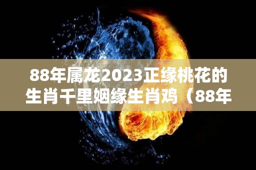 88年属龙2023正缘桃花的生肖千里姻缘生肖鸡（88年的龙在2023年的运势怎么样）