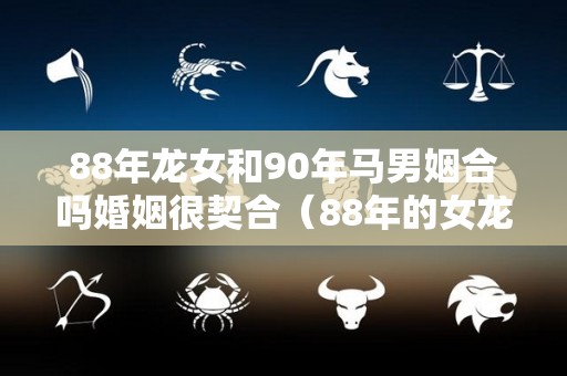 88年龙女和90年马男姻合吗婚姻很契合（88年的女龙和90年的男马婚配好不好）