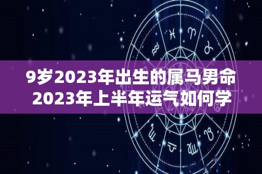 9岁2023年出生的属马男命2023年上半年运气如何学业顺利吗的简单介绍