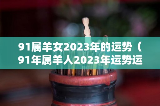 91属羊女2023年的运势（91年属羊人2023年运势运程每月运程）